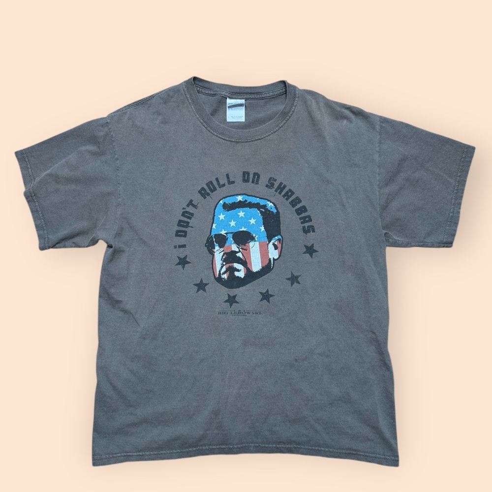 Vintage The Big Lebowski T Shirt I Don’t Roll On Shabbas Large Green Vtg 2000s